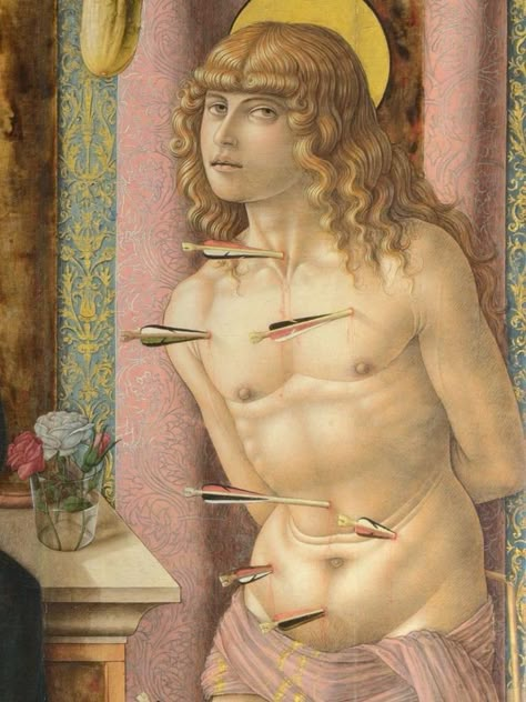 Carlo Crivelli, Saint Sebastian, St Sebastian, Historical Art, Ethereal Art, St Francis, San Sebastian, Old Art, Sun Moon