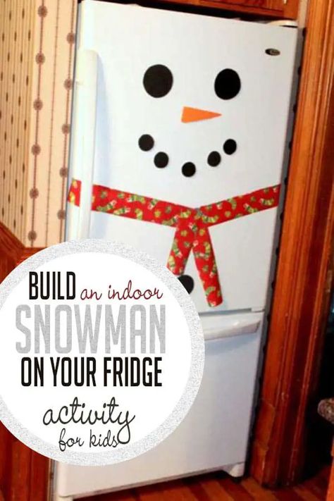 Fridge Snowman #Christmas #decor #hacks #diy #decorhomeideas Snowman Fridge Decoration, Snowman Fridge, Christmas Decor Hacks, Diy Christmas Kitchen, Christmas Decorating Hacks, Farmhouse Christmas Kitchen, Pumpkin Snowmen, Kitchen Christmas Decorations, Christmas Tree Napkins