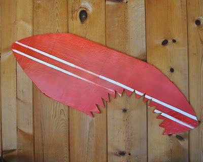 Shark bite surf board, as shark party decor Cardboard Surfboard, Sharknado Party, Jaws Party, Shark Pool, Shark Week Party, Shark Themed Party, Surf Party, Shark Themed Birthday Party, Shark Birthday Party