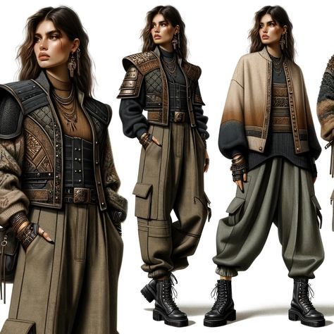 Fantasy Inspired Outfits Modern, Modern Viking Outfit, Urban Fantasy Aesthetic Outfit, Viking Modern Style, Viking Inspired Outfit Modern, Fantasy Modern Outfit, Medieval Modern Fashion, Modern Fantasy Fashion, Urban Fantasy Outfit