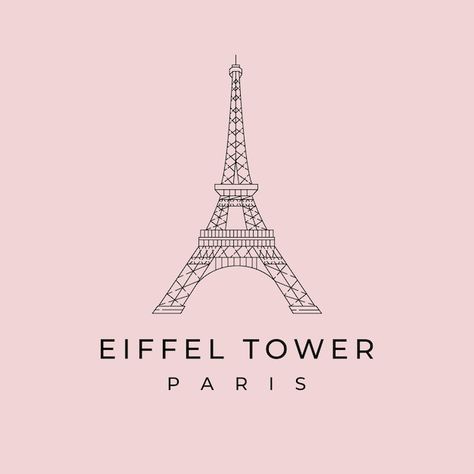 Paris Logo Design, Logo Paris, Eiffel Tower Logo, Vintage Business Cards, Paris Logo, Letterpress Business Cards, Community Logo, Paris Decor, Automotive Logo