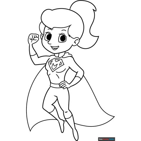 Free Super Mom Coloring Page for Kids Supermom Cartoon, Mothers Day Coloring Sheets, Mom Coloring Pages, Flower Coloring Sheets, Mom Drawing, Easy Drawing Guides, Mothers Day Coloring Pages, Cartoon Mom, People Coloring Pages