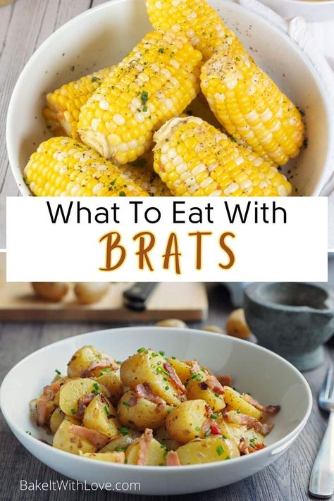 What To Serve With Brats Bratwurst, Brats Sidedish, What To Do With Bratwurst, What To Make With Bratwurst, Sides For Bratwurst, What To Serve With Bratwurst, Brats Dinner Ideas, Side Dish For Brats, Brat Sides Dishes