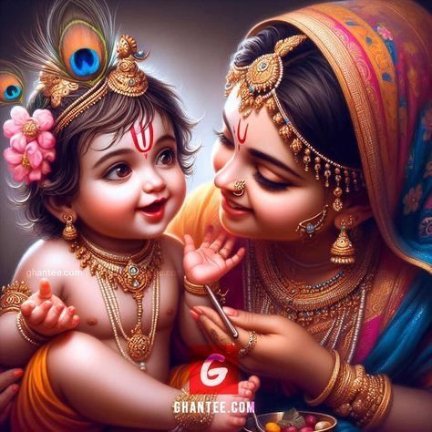 Krishna Childhood, Bholenath Wallpaper, Little Kanha Ji Images, Ram Sita Photo, Yashoda Krishna, Krishna Drawing, Childhood Pictures, Ganesh Photo, Cute Mobile Wallpapers