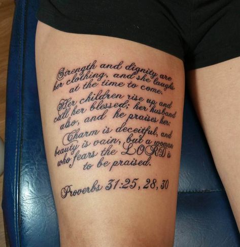 scripture-tattoos-47 Bible Scripture Tattoos, Word Tattoo Ideas, Scripture Tattoos, Biblical Tattoos, Bible Tattoos, Bible Verse Tattoos, Verse Tattoos, Word Tattoo, Tattoo Trend