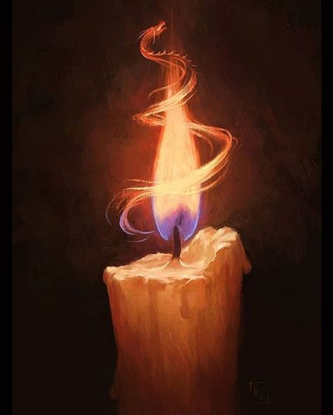 Candle Drawing Art, Candle In The Dark, Candle Drawing, Everyday Magic, Flame Art, Candle Magick, Painted Candles, Candle Art, Candle Flames