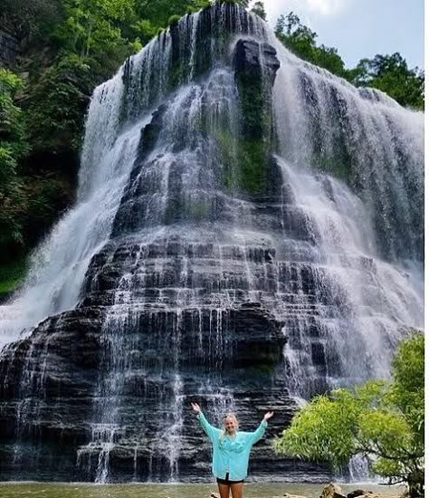 8 stunning waterfalls within a short drive of nashville.   Burgess Falls is a beautiful waterfall in Sparta, TN Burgess Falls, Tennessee Waterfalls, Tennessee Road Trip, Nashville Vacation, Tennessee Travel, Nashville Trip, Tennessee Vacation, Mountain Vacations, On The Road Again