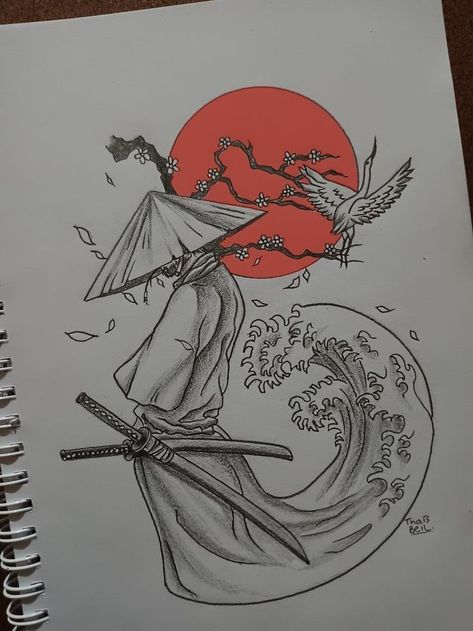 Samurai Anime Drawing, Ninja Sketch Drawings, Japanese Anime Sketch, Samauri Drawing, Easy Samurai Drawing, Japanese Sketch Art Anime, Japan Sketch Drawings, Easy Japanese Drawings, Japanese Samurai Drawing