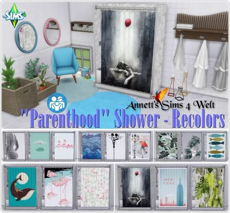 Sims 4 CC's - The Best: "Parenthood" Shower - Recolors by Annett85 Sims 4 Parenthood, Sims 4 Game Packs, Build Mode Cc, Sims 4 Cc Build, Sims 4 Build Cc, Sims Background, Sims 4 Cc Maxis Match, Sims 4 Cc Maxis, Sims 4 Clutter