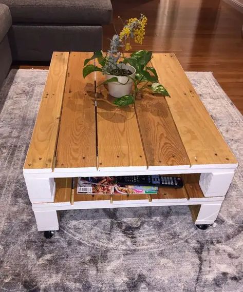 100+ Wood Pallet Furniture Ideas - HubPages Man Cave Coffee Table, Antique White Coffee Table, Distressed Wood Coffee Table, Distressed Coffee Table, Door Coffee Tables, Rustic Wooden Coffee Table, Repurpose Pallets, Wood Coffee Table Rustic, Antique Coffee Tables