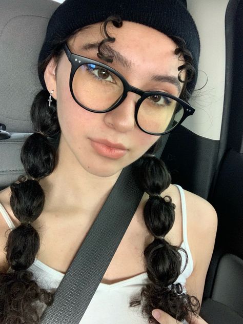 Brown curly hair glasses selfie Curly Hairstyles For Beanies, Beanie And Curly Hair, Beanie Curly Hairstyles, Beanie Hairstyles Curly Hair, Beanie On Curly Hair, Curly Hairstyles With Beanies, Beanie With Curly Hair, Curly Hair Beanie Hairstyles, Cute Beanie Hairstyles