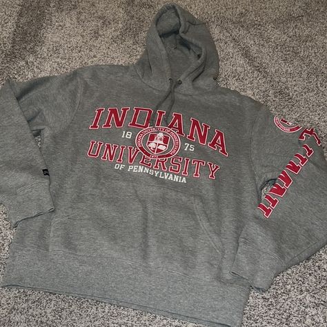 Great Condition New Without Tags Indiana University Of Pennsylvania Alumni Hoodie, Gray Jan Sport Hoodie Alumni Written Down The Sleeves Soft, Plush Inside Jan Sport, Indiana University Of Pennsylvania, Harvard Hoodie, Kentucky Sweatshirt, Varsity Hoodie, Letter Hoodie, University Of Pennsylvania, Disney Hoodies, University Sweatshirts