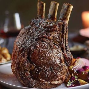 Bone-in Prime Rib Roast 1, 5.5 lb from The Kansas City Steaks Company Prime Rib Roast Recipe Bone In, Bone In Rib Roast, Boneless Prime Rib Recipe, Cooking Prime Rib Roast, Slow Roasted Prime Rib, Prime Rib Recipes, Beef Rib Roast, Smoked Prime Rib, Prime Rib Roast Recipe