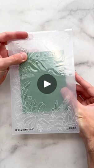 23K views · 146 reactions | An easy, yet STUNNING DIY Christmas Card!❤️ Here, I used a 3D embossing folder from Spellbinders to ad #family #kid #mom | Craft Design Diy Embossed Christmas Cards, Embossing Folder Christmas Cards, Cards Using 3d Embossing Folders, Christmas Cards Using Embossing Folders, Spellbinders 3d Embossing Folders, Handmade Christmas Cards 2024, 3d Christmas Cards Handmade, Diy Handmade Christmas Cards, Diy 3d Christmas Cards