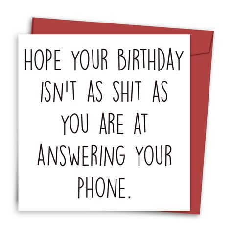 1pc Funny Birthday Card for Women Men, Rude Birthday Greeting Card for Wife Husband Sister Friends Aunt, Unique Birthday GiftI discovered amazing products on SHEIN.com, come check them out! Birthday Card For Aunt, Hilarious Birthday Cards, Birthday Card Ideas, Rude Birthday Cards, Sister Birthday Card, Birthday Cards For Women, Funny Birthday Card, Sister Friends, Birthday Cards For Men