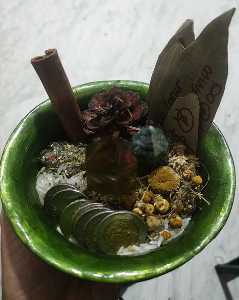 Money Bowl Money Spell Bowl, Spirituality Tips, Abundance Bowl, Money Bowl, I Am A Money Magnet, Witch Spirituality, Money Magnet, Money Spells, My Money