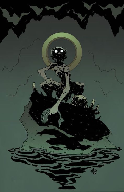 Gollum Art, Mike Mignola Art, Bd Art, Mike Mignola, Lotr Art, Arte Inspo, Wow Art, Arte Fantasy, Comic Illustration