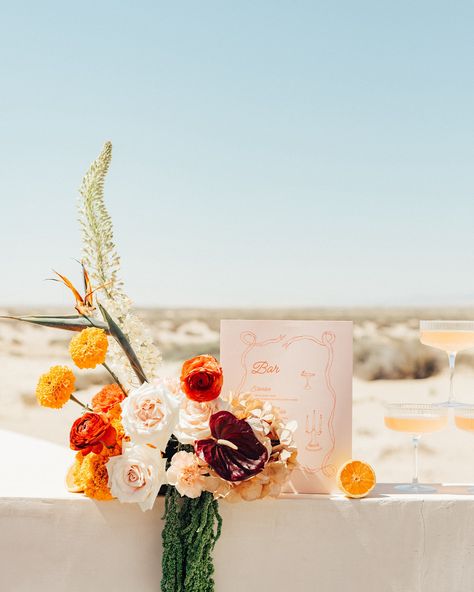 a dreamy summer wedding ceremony in Mexico 💍🍊💋🍰 Photographed by The Fine Photo Co @thefinephotoco Planning and rentals done by Southwest Rentals @southwestrentals Dress from Gigi Bridal @gigibridal Hair and makeup done by Karla Figueroa @stetikbykarla #weddingceremonies #bespokeweddings #weddingdecorationideas #destinationweddingplanners #weddingfloraldesign #outdoorweddingdecor #weddingflowersinspiration #weddingceremonydecor #weddingflowerideas #floralwedding #weddingspecialist #elegantw... Sunrise Wedding, Summer Wedding Ceremony, Santa Barbara Wedding, Wedding Flower Inspiration, Sunset Wedding, Outdoor Wedding Decorations, Orange Wedding, Destination Wedding Planner, Mexico Wedding