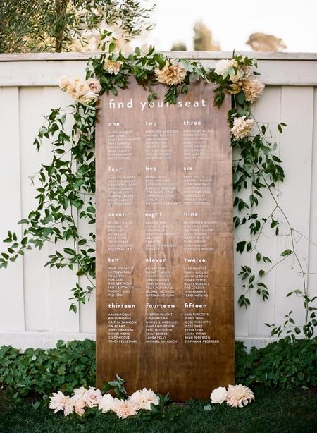 This Bride Had The Perfect Pinterest Board To Bring Her Wedding Day Ideas To Life! Wood Seating Chart, Wooden Seating Chart, Rustic Seating Chart, Farm Style Table, Wedding Day Ideas, Table Seating Chart, Wood Seating, Chart Ideas, Country Weddings