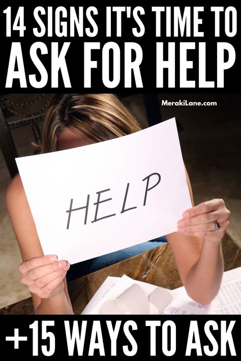 How to Ask For Help When You Are Struggling | It's okay to ask for help, yet many of us never feel comfortable with the idea, no matter how overwhelmed, burnout, or stressed we feel. If you're looking for tips to help you ask for help from your husband, boss, parents, friends, or kids while at home, at work, or at school, we've got you covered. We're sharing 15 tips to help you overcome the worry of being a burden to others so you can confidently ask for help when you need it most. How To Ask For Help, Help Meme, Asking For Help, A Burden, Low Mood, Difficult Conversations, Emotional Regulation, Positive Self Affirmations, It's Okay