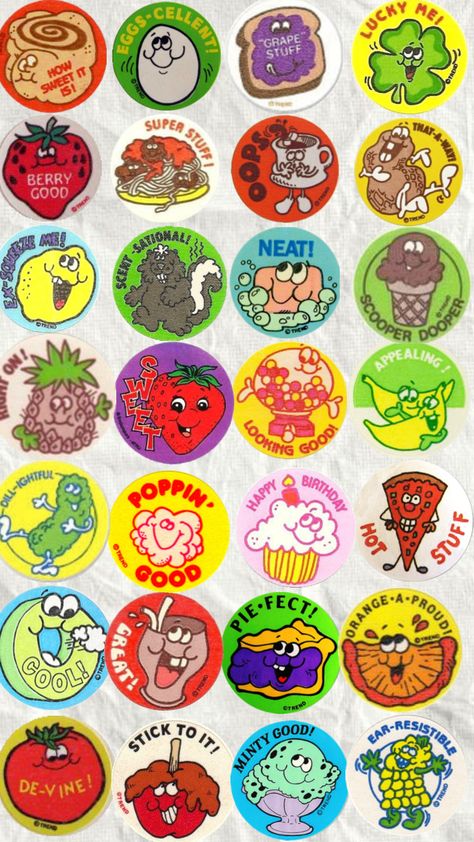 scratch n sniff Scratch And Sniff Stickers, Scratch And Sniff, 1980s Childhood, Iphone Homescreen Wallpaper, Iphone Design, Retro Designs, Summer Wallpaper, Homescreen Wallpaper, Sticker Collection