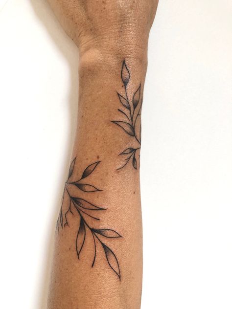 Leaf Around Wrist Tattoo, Leaf Forearm Tattoos For Women, Leaves On Leg Tattoo, Wrap Leaf Tattoo, Leaf Wrist Tattoos For Women, Leaves Around Arm Tattoo, Leaves Tattoo Wrist, Wrist Leaf Tattoo, Leaf Tattoo Wrist