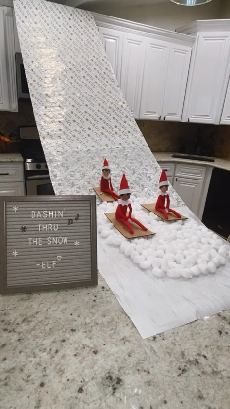 Simple Elf Arrival Ideas, Elfie Arrival Ideas, Elf Antics Hilarious, Elf On A Shelf Arrival Ideas, Elf On The Shelf Ideas Toddler, Elf On The Shelf Arrival Ideas Funny, Elf On The Shelf Toddler Ideas, Elf On The Shelf Arrival Back, Toddler Elf On The Shelf Ideas