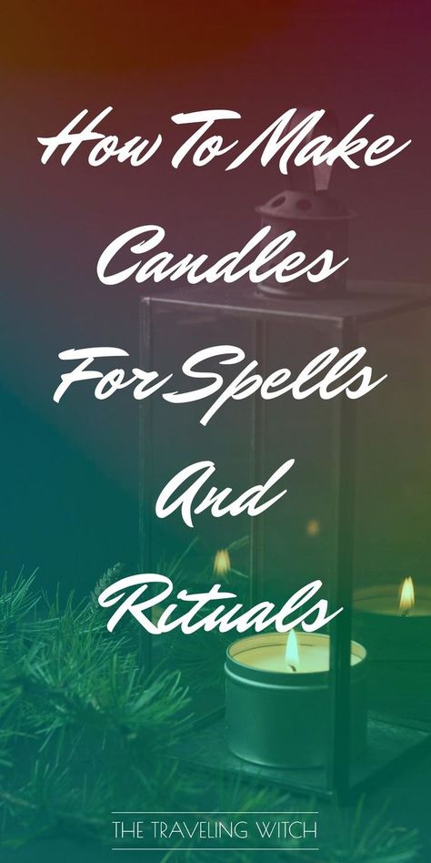 How To Make Candles For Spells And Rituals // Witchcraft // Magic // The Traveling Witch Candles For Spells, Rituals Witchcraft, Witch Candle, Modern Witchcraft, Spells And Rituals, Witchcraft Candles, Witchcraft Magic, Hand Dipped Candles, Make Candles