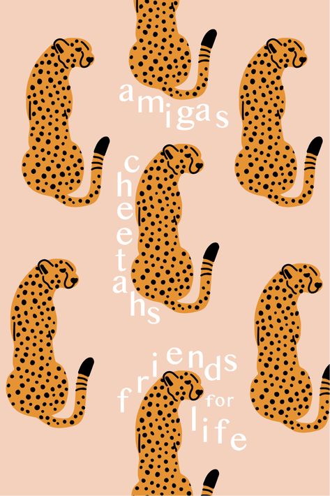 amigas cheetahs friends for life, cheetah girls, valentines day, galentines day, print shop small business, print goods Cheeta Girls, Amigas Cheetahs, Boho Quotes, Friends For Life, Galentines Day, Girls Valentines, Cheetahs, Mini Canvas Art, Bid Day