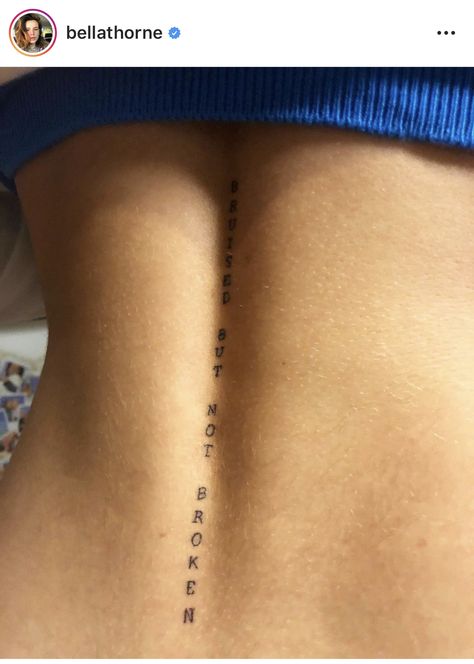 Hidden Tattoos, Self Love Tattoo, Petite Tattoos, Spine Tattoos For Women, Red Ink Tattoos, Classy Tattoos, Discreet Tattoos, Dainty Tattoos, Spine Tattoos