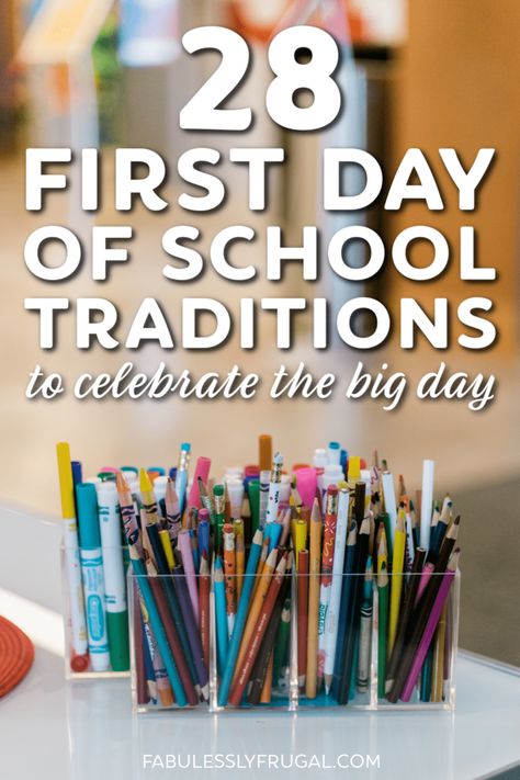 First Day Of School Rituals, Kindergarten Ideas For First Day, First Day Of School For Kindergarten, First Day Of School Celebration Ideas, Back To School Rituals, Back To School Kindergarten First Day, First Day Of School Memory Ideas, Kindergarten Transition Ideas, First Day Of School Ideas For Parents