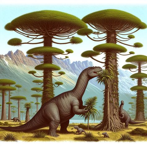 Prehistoric Plants Drawings, Jurassic Plants Illustration, Dinosaur Illustration Realistic, Prehistoric Plants, Prehistoric Plants Illustration, Prehistoric Planet Dinosaurs, Tech Tattoo, Plant Cartoon, Dinosaur Paleoart