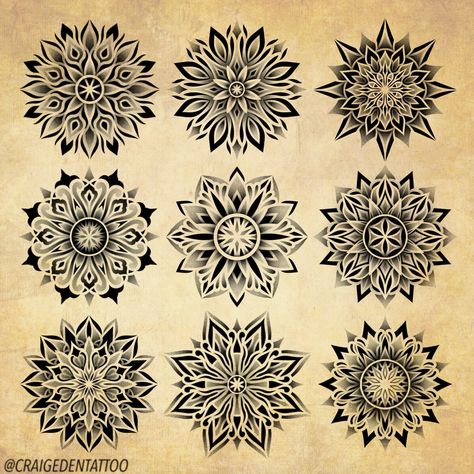 A selection of mandalas from my 100 mandala designs book. Swipe to see them individually. Click the link on my profile to get yours ✍️ it’s a instant digital download and they come with the stencils pre-drawn. You’ll also see a pack of 3 mandalas for free so you can try before you buy. Visit fortattooers.com or click the direct link on my profile. #mandala #mandalatattoo #mandaladesign #tattoodesign #geometrictattoo Mexican Mandala Tattoo, Eden Tattoo, Geometric Tattoo Stencil, Dandelion Tattoo Design, Mandala Tutorial, Geometric Mandala Tattoo, Abstract Mandala, Tattoo Mandala, Dandelion Tattoo