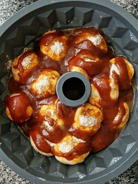 The Ultimate Overnight Gluten Free Monkey Bread - Let Them Eat Gluten Free Cake Gluten Free Monkey Bread Easy, Gluten Free Monkey Bread, Easy Monkey Bread, Cheese Bread Recipe, Small Microwave, Sweet Dough, Gluten Free Sweet, Gluten Free Cake, Cinnamon Bread