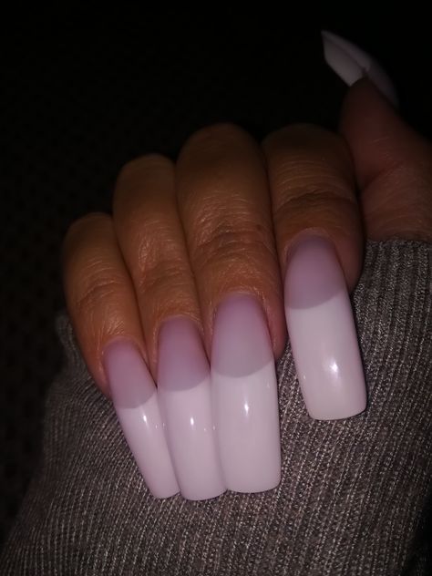 Long french nails Squoval Acrylic Nails Long, French Tip Nails Colorful, 90s French Tip Nails, Xl Long Acrylic Nails, French Nails Long, Nail Fails, Long French Tip, Long French Tip Nails, Long French Nails