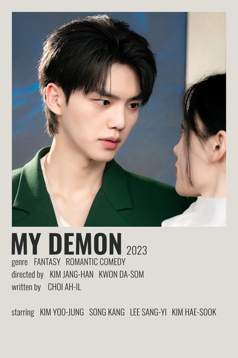 my demon k-drama minimalist poster My Demon Kdrama Poster, Asia Core, My Demon, K Drama, Kdrama Actors, Minimalist Poster, Room Inspo, Aesthetic Art, Album Covers