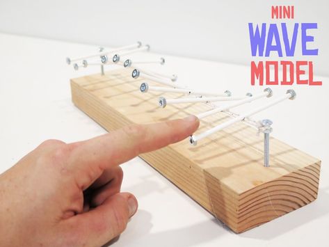 Mini Wave Model Physics Tricks, Physics Projects, Steam Projects, Diy Science, Small But Mighty, Stem Projects, Middle School Science, Teach Kids, Physical Science