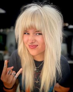 19 Ways to Wear Wolf Haircut in 2023 (48 Photos) Long Wolf Haircut With Bangs, How To Style Wolf Haircut, Werewolf Hairstyle, Wolf Cut Long Straight Hair, Wolf Cut Long Hair Straight Unstyled, Modern Long Haircut, Emo Shag Haircut Long, Medium Length Alternative Hair, Medium Length Shag Haircuts Modern