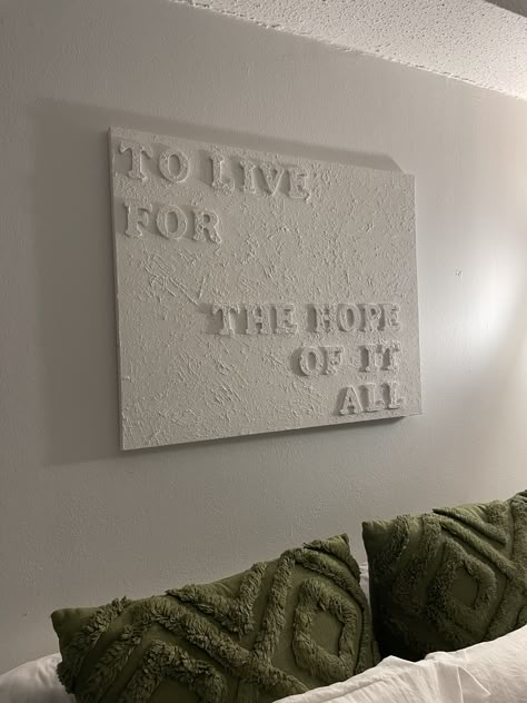 Textured wall art, lyrics wall art, taylor swift wall art, apartment inspo, room inspo, wall decor Diy Art For Apartment, Quotes For Canvas Painting, College Wall Art Diy, College Apartment Canvas Painting, College Room Wall Decor, Taylor Swift House Decor, Taylor Swift Apartment Decor, Taylor Swift Apartment, Apt Lyrics