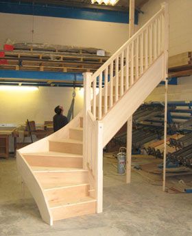 Craftsman Attic, Stairs For Tight Spaces, Stairs For Small Spaces, Lakeview House, Winder Stairs, Staircase Layout, Stair Layout, Staircase Manufacturers, Loft Staircase