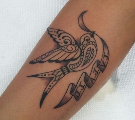 Sparrow Bird Tattoo, Dove Tattoo Meaning, Tattoos Meaning Family, Tattoo With Names, Tattoos With Names, Dove Cameron Tattoo, Tattoo Sites, Vegas Tattoo, Dove Tattoos