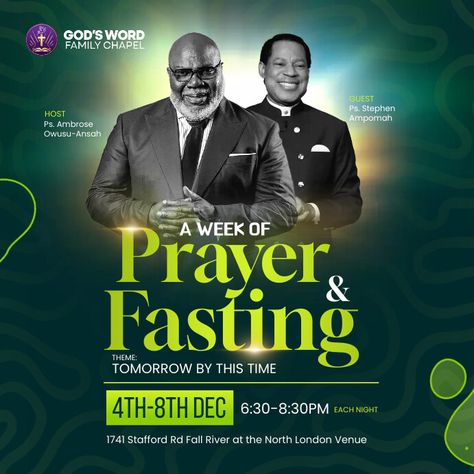 Fasting And Prayer Flyer Design, Fasting And Prayers Flyer Design, Prayer Flyer Design, Prophetic Flyer Design, Fasting And Prayer, Evangelism Flyer Church Design, Church Service Flyer, Prayer Poster, 3d Signage