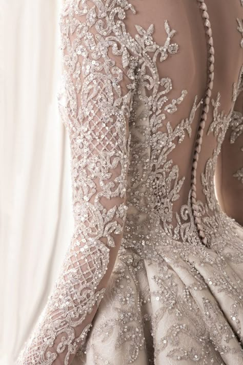 Wedding Gowns Krikor Jabotian, Princess Ball Gowns Wedding Dress, Embellished Wedding Dress, Dresses Ladies, Princess Ball Gowns, Sophisticated Wedding, A Wedding Dress, Beauty Dress, Princess Wedding Dresses