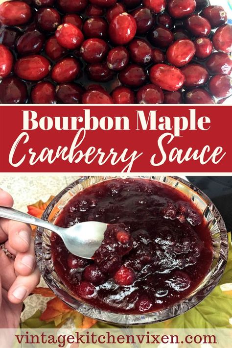 When turkey is being served up during the holiday season, this maple bourbon cranberry sauce will beat anything that comes out of a can. Learn how to make this easy holiday preserve and the different ways you can punch it up to make it your own. Bourbon Cranberry Sauce, Holiday Cooking Thanksgiving, Maple Cranberry Sauce, Holiday Cooking Recipes, Holiday Cooking Christmas, Best Cranberry Sauce, Easy Cranberry Sauce, Cranberry Orange Sauce, Jellied Cranberry Sauce