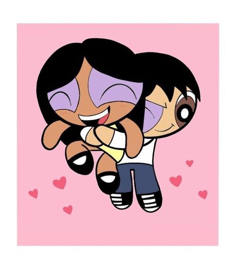 Powerpuff Girls Painting, Powerpuff Couple, Couples Canvas Painting, Girls Painting, Painting Couple, Istoria Artei, Couples Canvas, Small Canvas Paintings, Simple Canvas Paintings