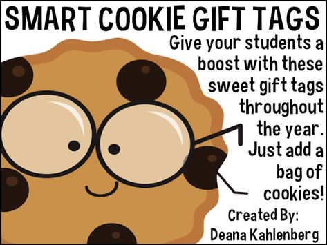 Smart Cookie Gift Tags Clip Chart, Word Poster, Speech Room, Smart Cookie, Meet The Teacher, Teacher Friends, Reading Fluency, Cookie Gifts, Holiday Gift Tags