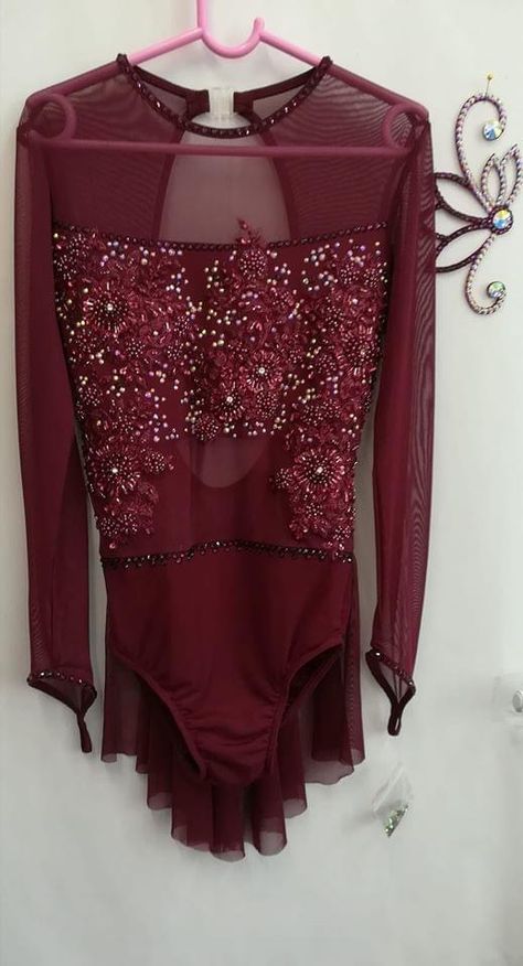 Burgundy Leotard, Circus Costumes, Dancer Dress, Circus Costume, Dance Costume, Dance Moms, Dance Costumes, Dance Wear, Leotards