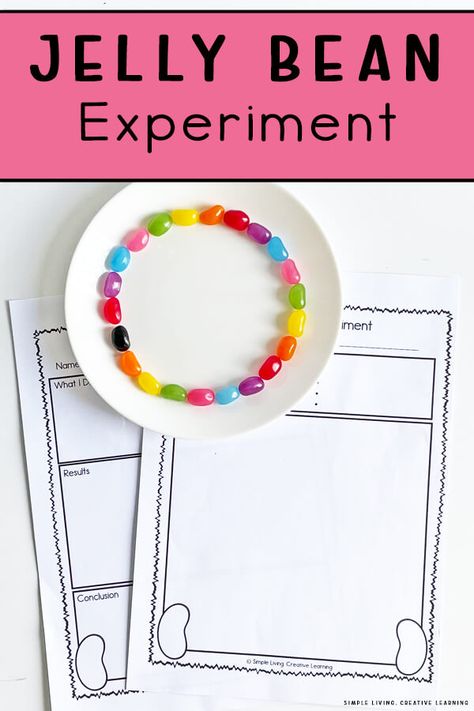 This Jelly Bean Experiment is so much fun and very easy to set up! It is a great science experiment which can be done over and over again. Jellybean Science Experiment, Jelly Bean Science Experiment Preschool, Jelly Bean Science Experiment, Peeps Science Experiment, Easter Science, Easter Activities For Preschool, Rainbow Experiment, Egg Experiments, Water Experiments