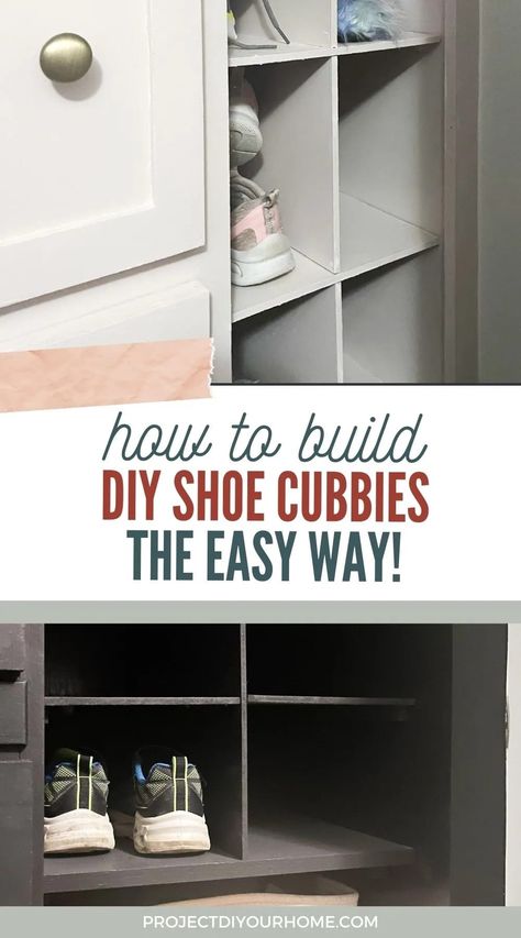 Cube Organizer Shoe Storage, Fabric Shoe Organizer Diy, Shoe Cubby Ideas, Shoe Cube Storage, Closet Cubbies Storage, Cube Shoe Storage Ideas, Shoe Cubby Diy, Diy Shoe Cubbies, Closet Shoe Storage Diy