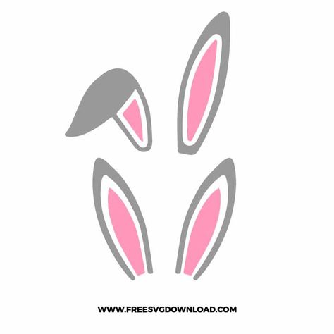 Rabbit Png, Rabbit Silhouette, Easter Svg Files, Easter Bunny Ears, Animal Stencil, Unique Easter, Bunny Face, Bunny Svg, Free Svg Files